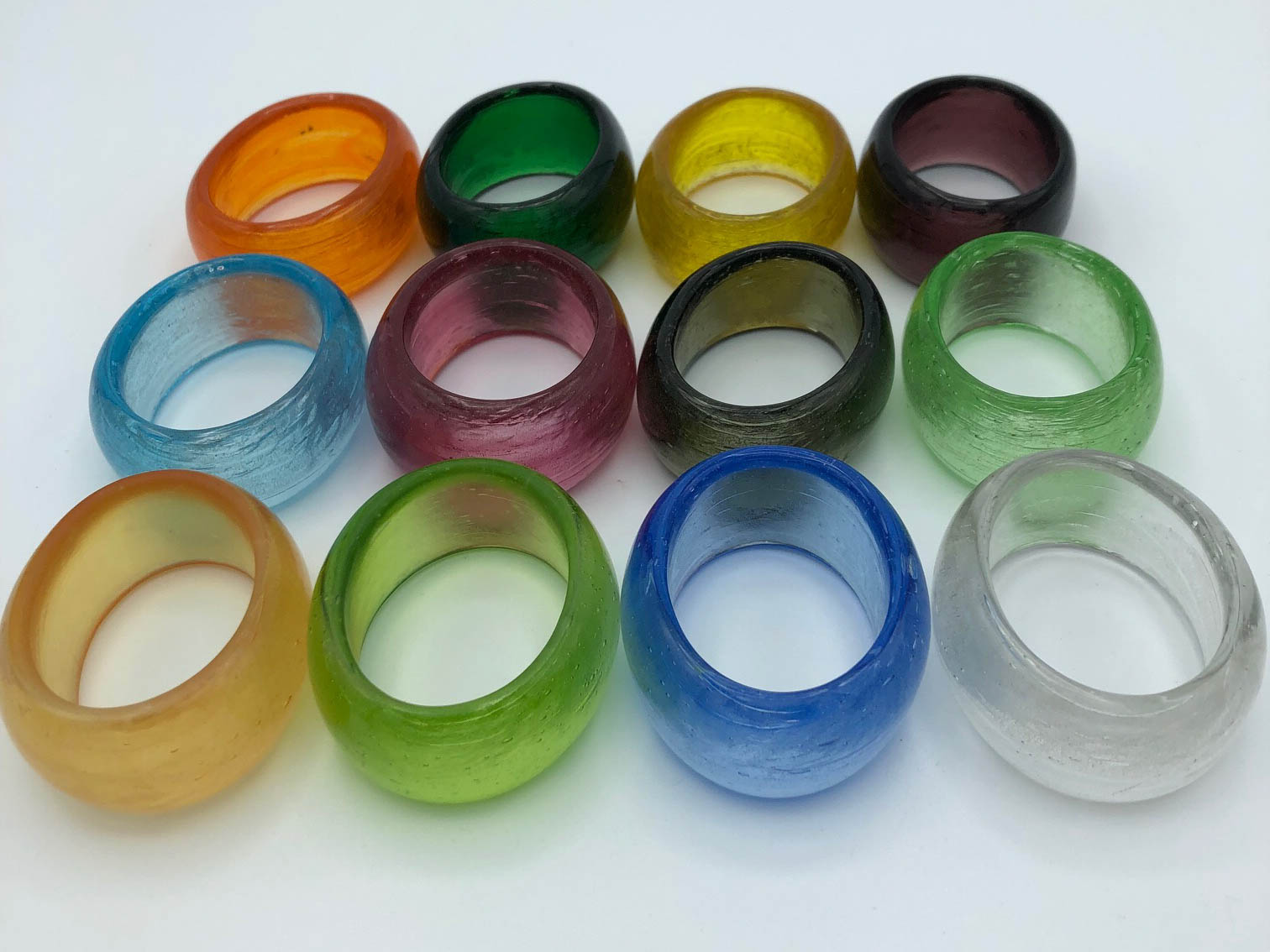 napkin rings colorful