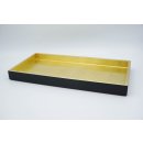 Lacquered tablet gold-black impact metal
