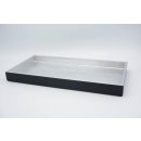 Lacquered tablet silver-black