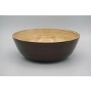 Bamboo bowl brown mat