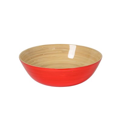 bamboo bowl orange flat