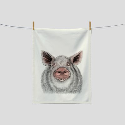 Kitchen towel wild boar