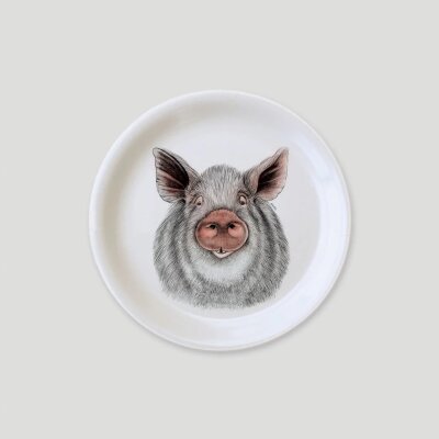 Mini-Tablett Wildschwein rund