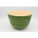 Bamboo bowl green mat Medium (22 x 14 cms, d x h)