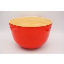 Bamboo bowl orange mat Medium (22 x 14 cms, d x h)
