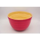 Bamboo bowl pink mat Medium (22 x 14 cms, d x h)