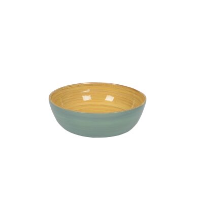 Bambusschale Eisblau matt Klein (15 x 5 cm, d x H)