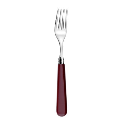 dinner fork cherry red