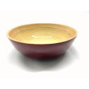 Bamboo bowl red mat Large (30 x 18 cms, d x h)