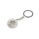 Keyring Heart keychain silver plated