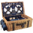 picnic basket blue 4 people
