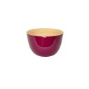 Bambusschale Brombeer glänzend Hoch (26 x 16 cm, d x H)
