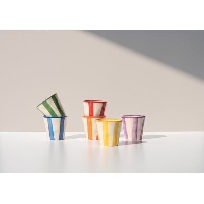 Espressotassen gestreift