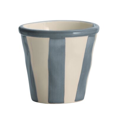 Espressotassen gestreift grau