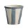 Espressotassen gestreift grau