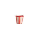 Espresso cup striped red
