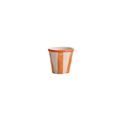 Espressotassen gestreift orange