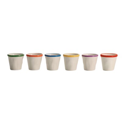 Espresso cups rimmed