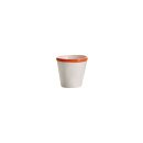 Espressotassen umrandet orange