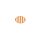 small striped plates orange