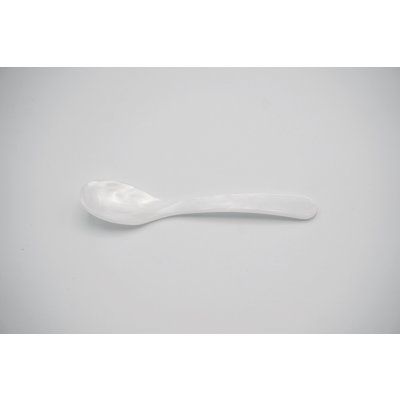 egg spoon mother of pearl white