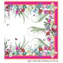 Table Cloth orange/fuchsia/flower