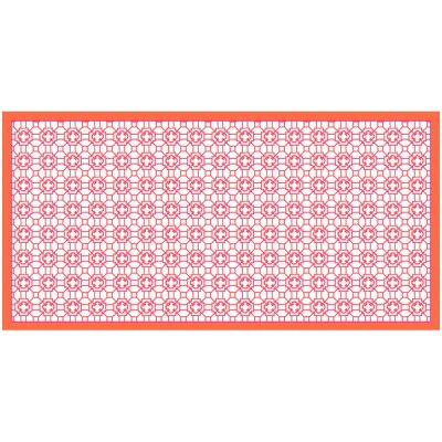 Tischdecke orange gemustert