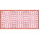 Tischdecke orange gemustert