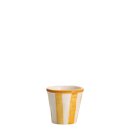 Espressotassen gestreift gelb