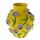 Vase m. Blumen gelb