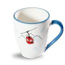 Frühstücksbecher mit Gondel rot