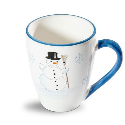 Frühstücksbecher mit Schneemann