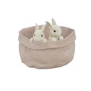 Deko-Hase versilbert Kind