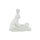 Deko-Hase versilbert Kind