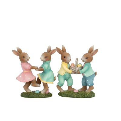 Deko-Hase versilbert Kind