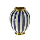 Vase blau / weiß gestreift