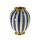 Vase blau / weiß gestreift