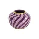 Vase gestreift lila