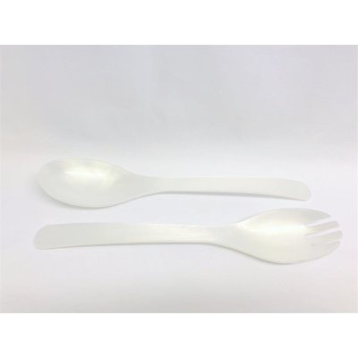 Salad cutlery mother of pearl white