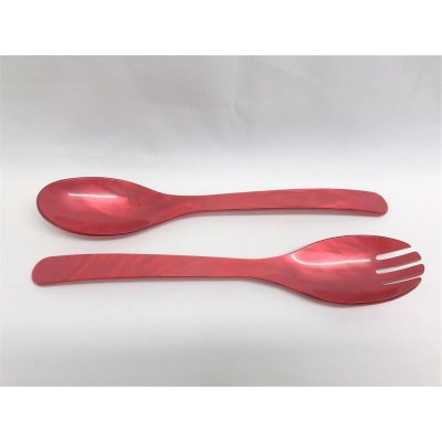 Salad cutlery red