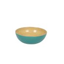 Bamboo bowl turquoise mat Small (15 x 5 cms, d x h)