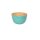 Bamboo bowl turquoise shiny High (26 x 16 cms, d x h)