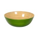 Bamboo bowl green mat Flat (30 x 10 cms, d x h)