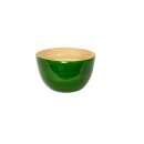 Bamboo bowl green shiny High (26 x 16 cms, d x h)