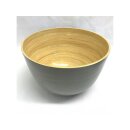 Bambusschale Grau matt Hoch (26 x 16 cm, d x H)