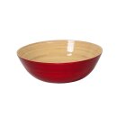 Bambusschale Rot  Flach (30 x 10 cm, d x H)