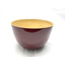 Bamboo bowl red mat High (26 x 16 cms, d x h)
