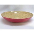 Bamboo bowl pink mat