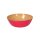 Bamboo bowl pink mat Flat (30 x 10 cms, d x h)