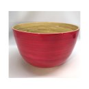 Bamboo bowl pink mat High (26 x 16 cms, d x h)